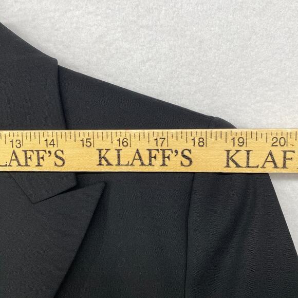 LAUREN RALPH LAUREN Blazer 18 Double Breasted Suit Coat Jacket Black - Picture 9 of 13